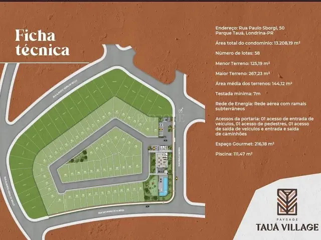 Terreno com 292m², à venda, no bairro Jardim Morumbi em Londrina