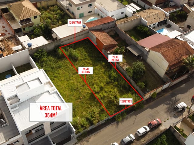 Terreno com 354m², à venda, no bairro Aeroporto em Juiz de Fora