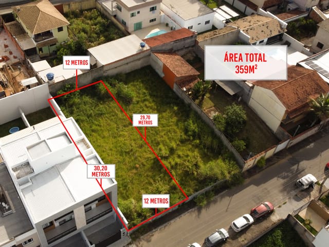 Terreno com 359m², à venda, no bairro Aeroporto em Juiz de Fora