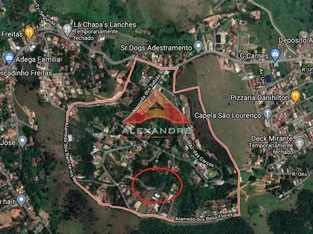 Terreno com 2505m², à venda, no bairro Freitas em São José dos Campos