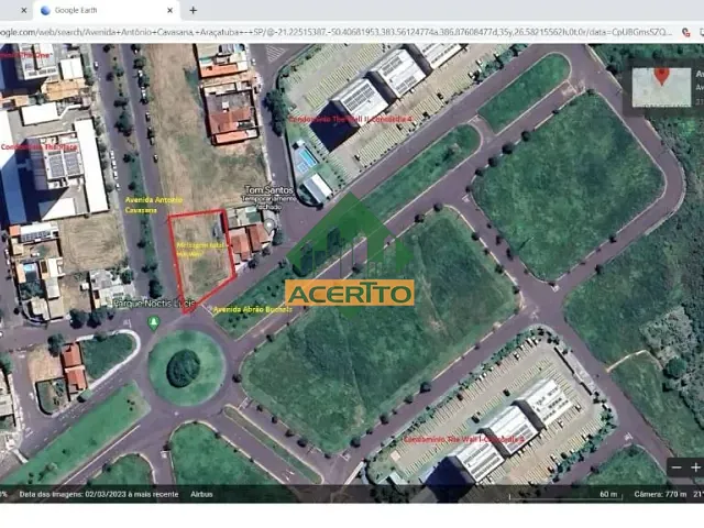 Terreno com 967m², à venda, no bairro Conjunto Habitacional Ivo Tozzi em Araçatuba