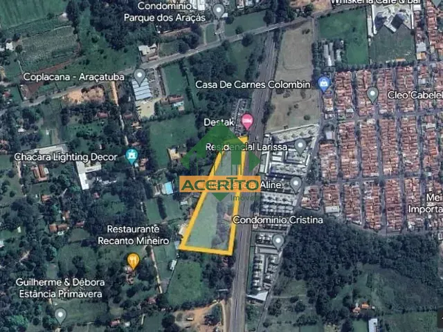 Terreno com 25191m², à venda, no bairro Conjunto Habitacional Pedro Perri em Araçatuba