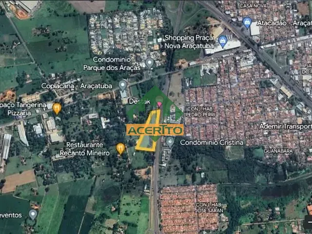 Terreno com 25191m², à venda, no bairro Conjunto Habitacional Pedro Perri em Araçatuba