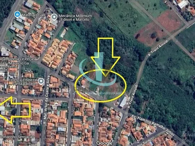 Terreno com 543m², à venda, no bairro Jardim Imperador em Araraquara
