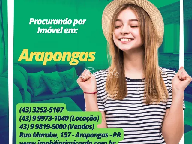 Terreno com 242m², à venda, no bairro Jardim Paulino Fedrigo em Arapongas