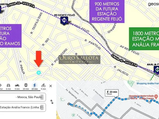 Terreno com 280m², à venda, no bairro Mooca em São Paulo