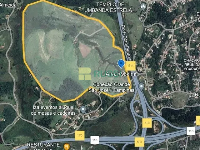 Terreno com 798000m², à venda, no bairro Parque dos Príncipes em Jacareí