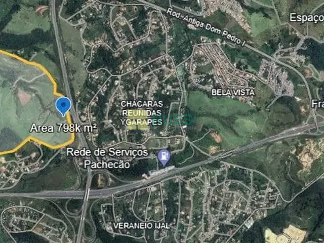 Terreno com 798000m², à venda, no bairro Parque dos Príncipes em Jacareí