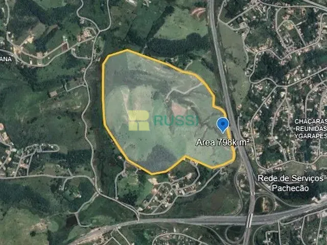 Terreno com 798000m², à venda, no bairro Parque dos Príncipes em Jacareí