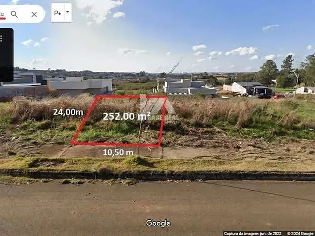 Terreno com 252m², à venda, no bairro Batel em Guarapuava