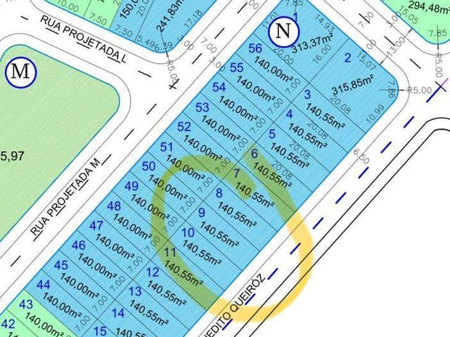 Terreno com 140m², à venda, no bairro AlphaGreen em Campos dos Goytacazes