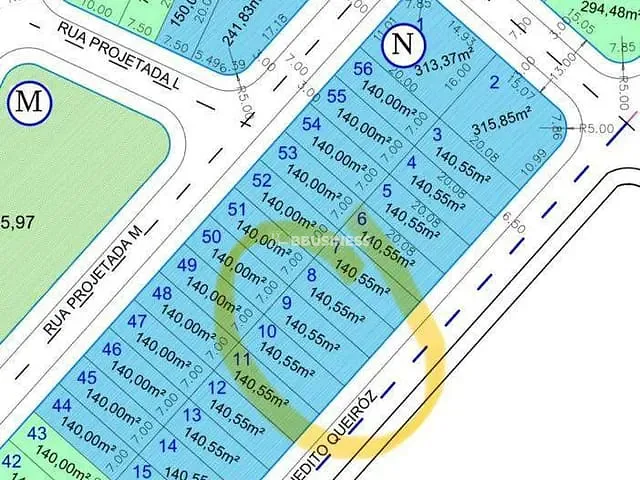 Terreno com 140m², à venda, no bairro AlphaGreen em Campos dos Goytacazes