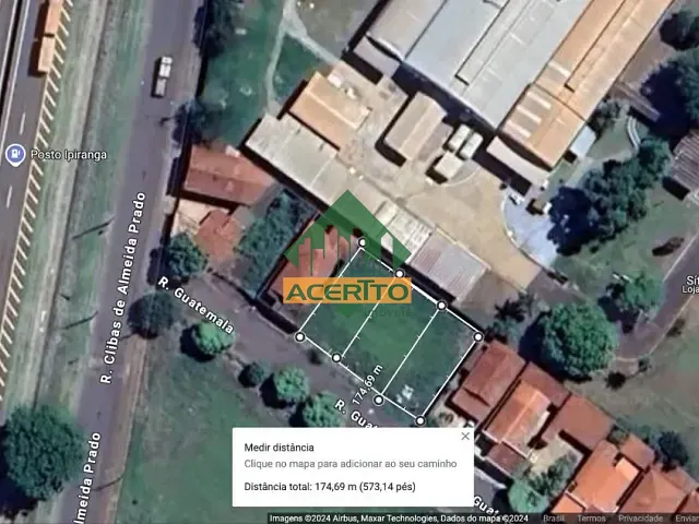 Terreno com 250m², à venda, no bairro Presidente em Araçatuba