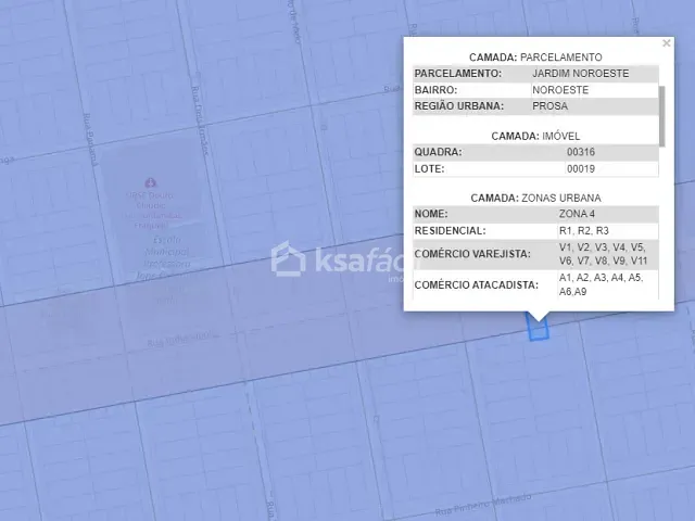 Terreno com 360m², à venda, no bairro Jardim Noroeste em Campo Grande