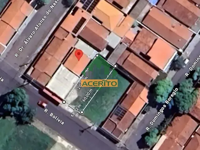 Terreno com 250m², à venda, no bairro Presidente em Araçatuba