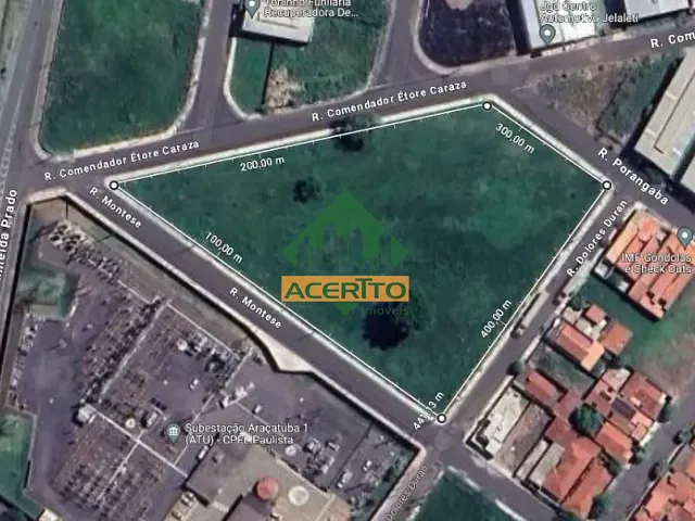 Terreno com 10603m², à venda, no bairro Vila Industrial em Araçatuba