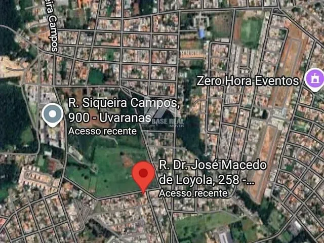 Terreno com 360m², à venda, no bairro Uvaranas em Ponta Grossa