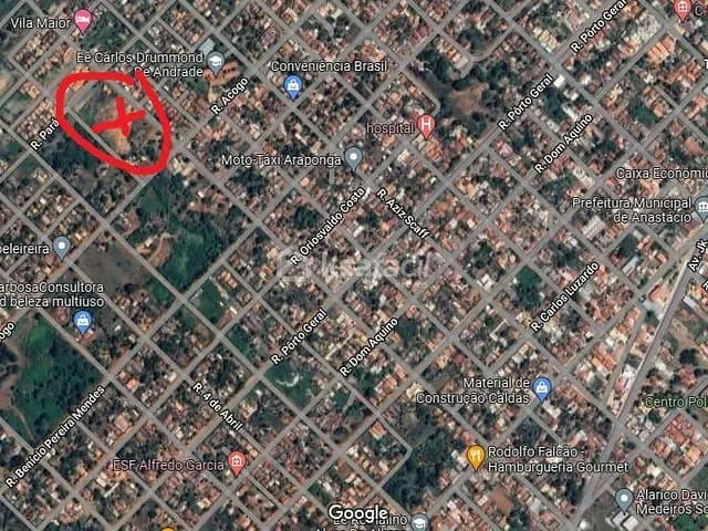 Terreno com 3851m², à venda, no bairro Centro em Anastácio