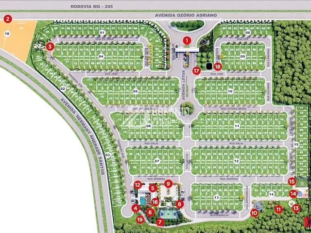 Terreno com 250m², à venda, no bairro Recreio dos Bandeirantes em Uberaba