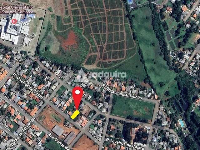 Terreno com 462m², à venda, no bairro Uvaranas em Ponta Grossa