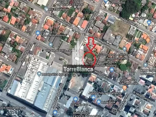 Terreno com 578m², à venda, no bairro Boa Vista em Ponta Grossa