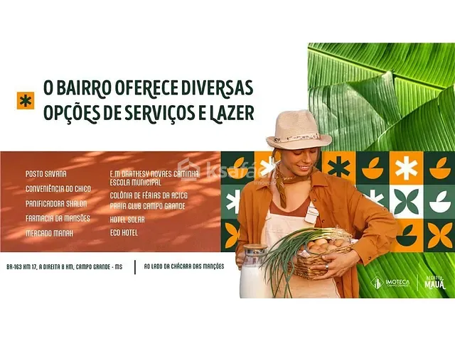 Terreno com 20000m², à venda, no bairro Chácara das Mansões em Campo Grande
