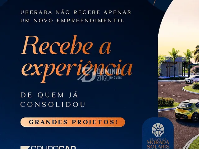 Terreno com 250m², à venda, no bairro Recreio dos Bandeirantes em Uberaba