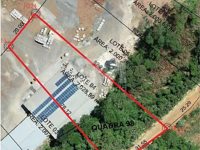 Terreno com 2029m², à venda, no bairro TREVO em Cordilheira Alta