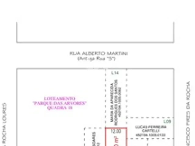 Terreno com 408m², à venda, no bairro Conradinho em Guarapuava