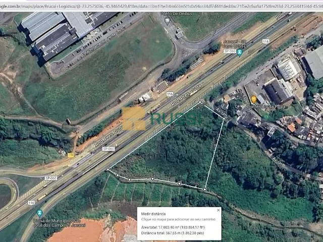 Terreno com 17790m², à venda ou para alugar, no bairro Chácaras Reunidas em São José dos Campos