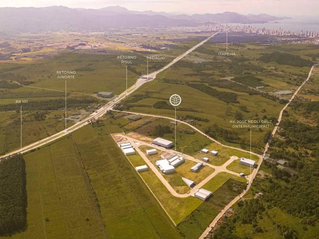 Terreno com 1249m², à venda, no bairro Sertão Santa Luzia em Porto Belo