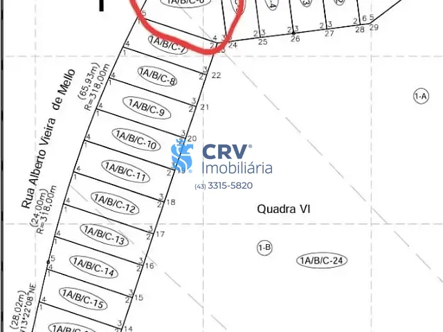 Terreno com 424m², à venda, no bairro Abussafe em Londrina
