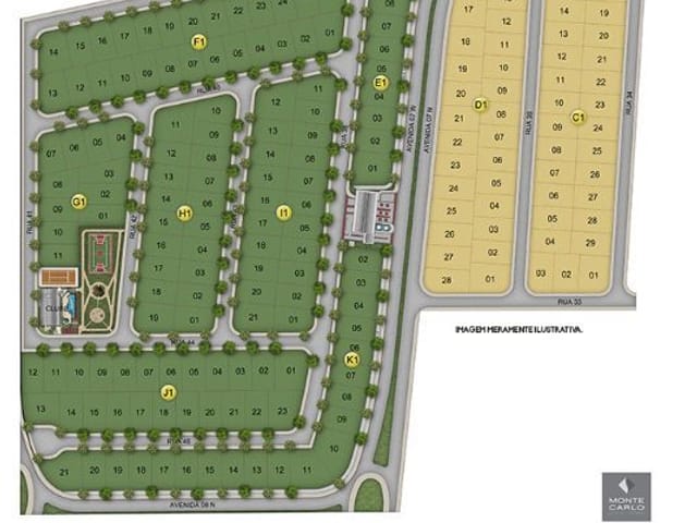 Foto do Terreno - Terreno à venda no Condominio Monte Carlo, com 451 m² | RUSSI IMÓVEIS