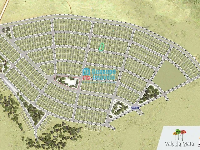 Terreno com 387m², à venda, no bairro Residencial Vale da Mata em Guaxupé