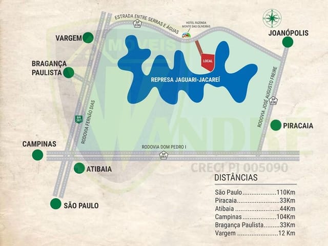 Terreno com 1000m², à venda, no bairro Paiol Grande em Joanópolis