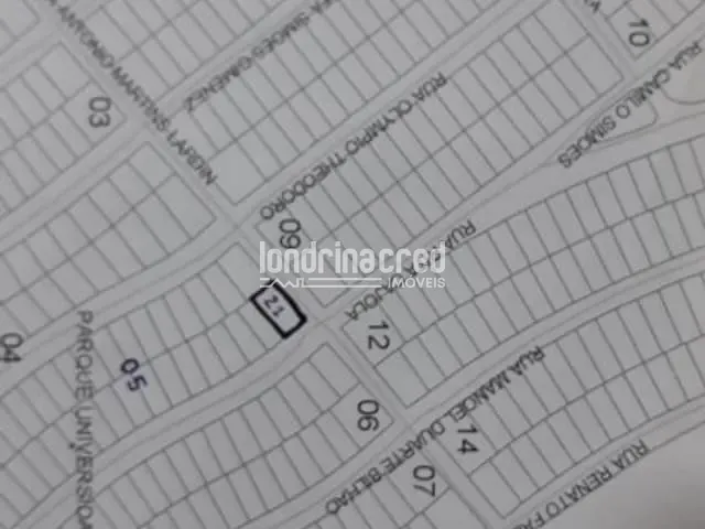 Terreno com 290m², à venda, no bairro Parque Universidade em Londrina