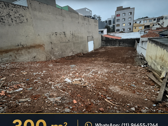 Terreno com 300m², à venda, no bairro Santa Paula em São Caetano do Sul