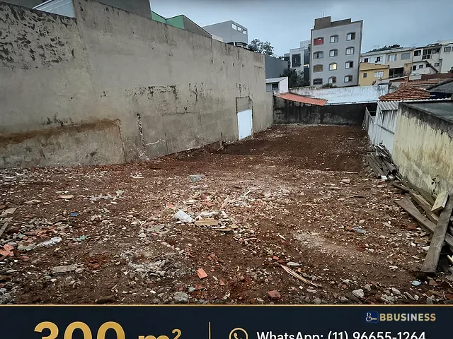 Terreno com 300m², à venda, no bairro Santa Paula em São Caetano do Sul