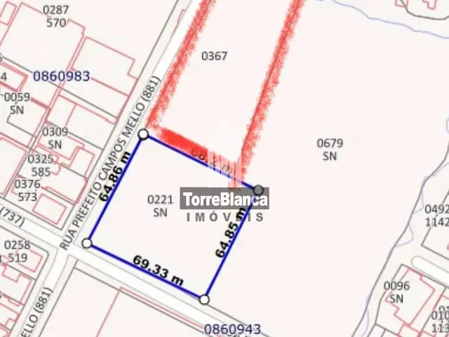Terreno com 4839m², à venda, no bairro Boa Vista em Ponta Grossa