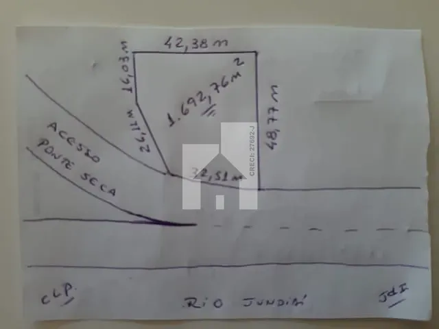 Terreno com 1693m², à venda, no bairro Chácaras Santa Martha em Várzea Paulista
