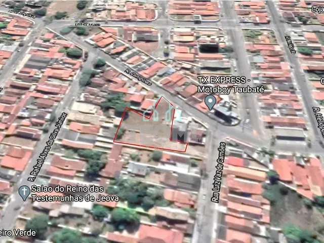 Terreno com 1300m², à venda, no bairro Parque Urupes em Taubaté