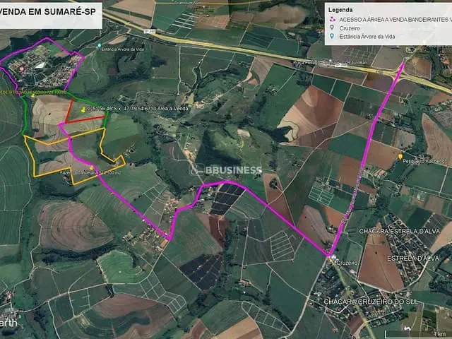 Terreno com 145979m², à venda, no bairro Cruzeiro do Sul em Sumaré