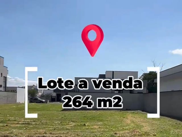 Terreno com 264m², à venda, no bairro Parque das Nações em Pindamonhangaba