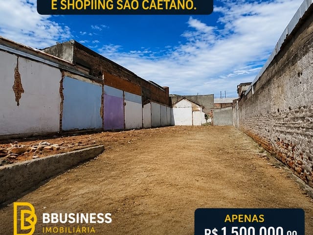 Terreno com 261m², à venda, no bairro Cerâmica em São Caetano do Sul