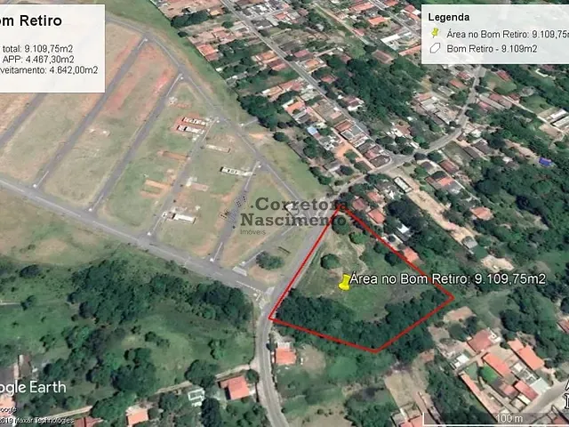 Terreno com 9110m², à venda, no bairro Jardim Santa Hermínia em São José dos Campos