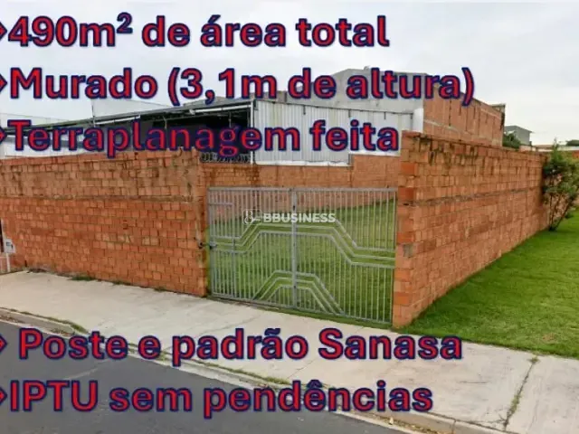Terreno com 490m², à venda, no bairro Jardim do Lago Continuação em Campinas