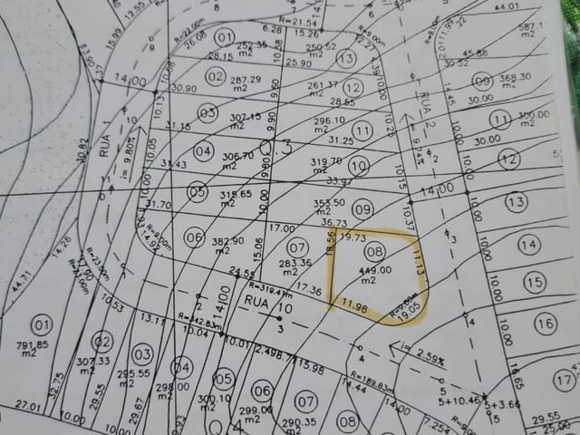 Terreno com 449m², à venda, no bairro Vitória Vale II em Pindamonhangaba