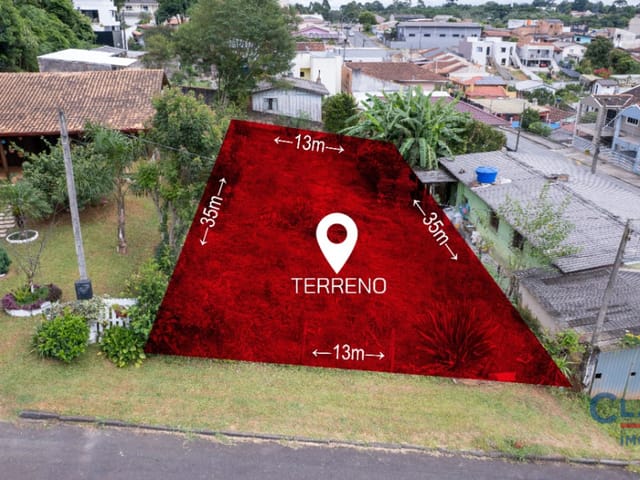 Terreno à venda, no bairro Jardim Sao Vicente em Campo Largo