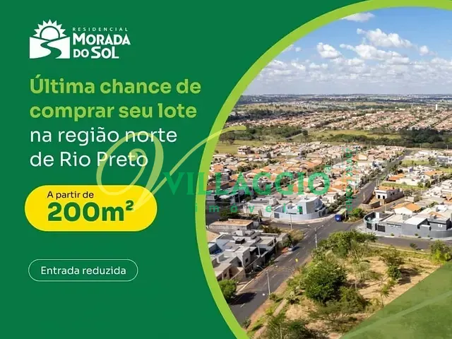 Terreno com 240m², à venda, no bairro Residencial Morada do Sol em São José do Rio Preto