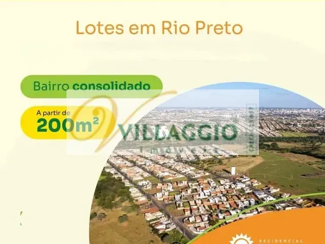 Terreno com 240m², à venda, no bairro Residencial Morada do Sol em São José do Rio Preto